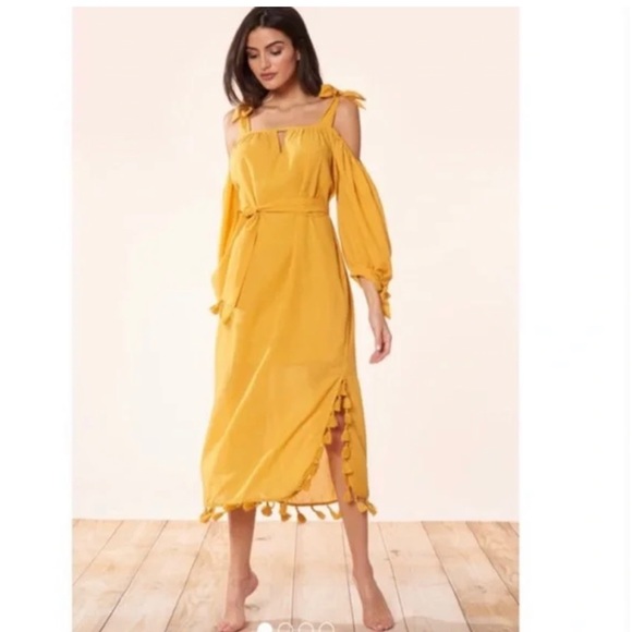 Red Carter Lightweight Jasmine Belted Maxi Dress with Tassels - Picture 1 of 10